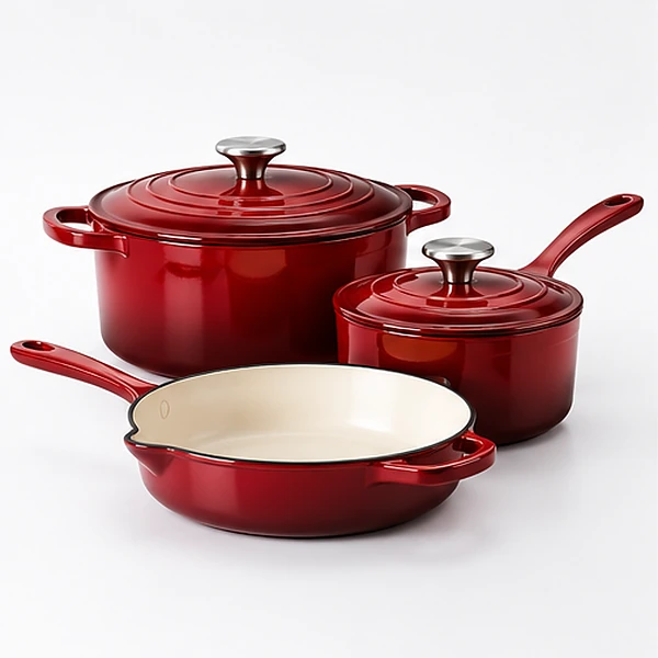Culina Enamel Cast Iron Cookware Set